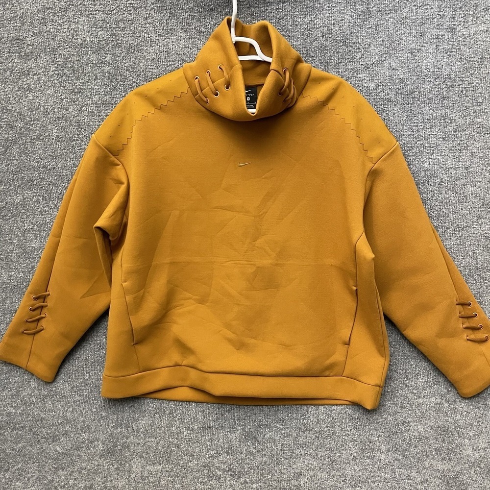 Nike Dri-Fit Knit Sweater Women's Size M Burnt Orange BV5763
